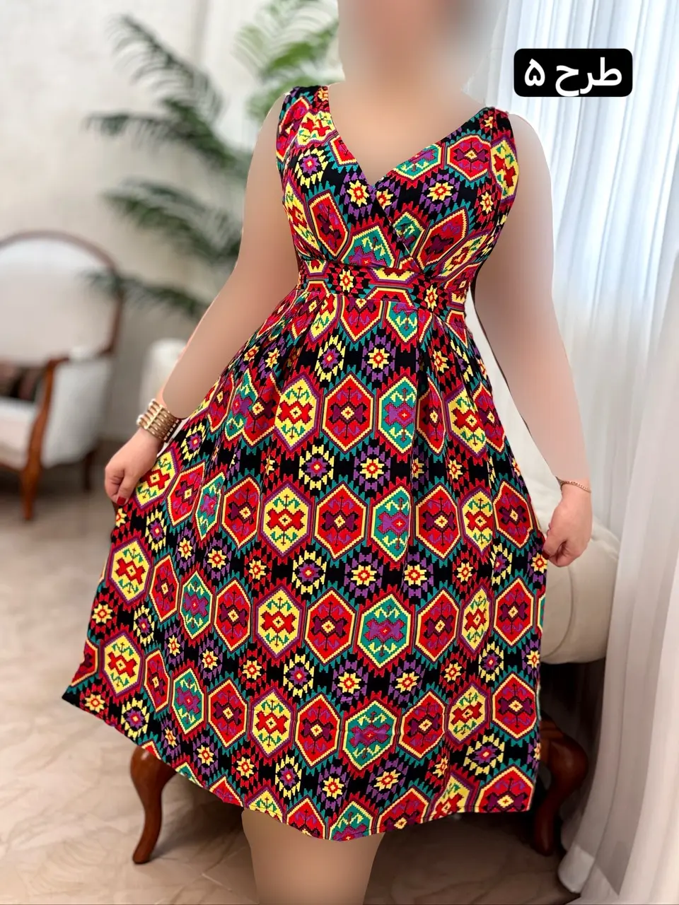 پیراهن نخی رستاک 3174